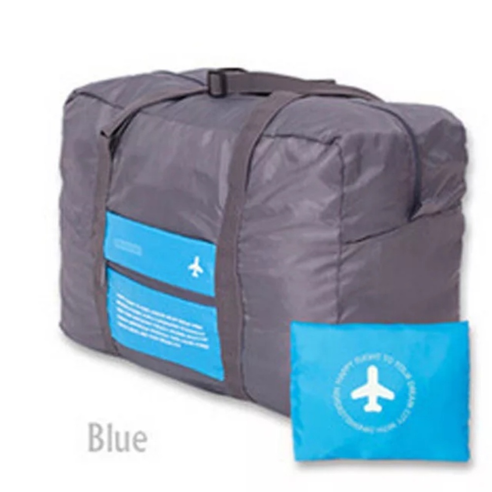 Blue and gray travel weekend duffel hockey gym carryon hospital bag